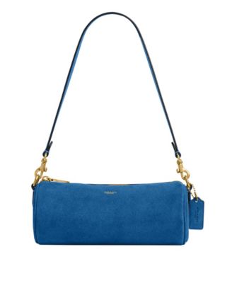 Barrel Small Suede Slim Shoulder Bag