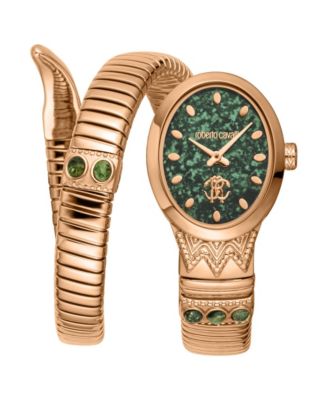 Women's Serpente Ornato Quartz IP Stainless Steel Bracelet Watch