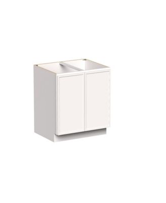 30"W Full Height Door Base Cabinet, Ready to Assemble Kitchen Cabinet with Solid Wood Frame, Soft-Close Slides and Hinges
