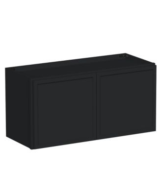 30"x15" Double Door Short Wall Cabinet, Ready to Assemble Kitchen Cabinet with Solid Wood Frame, Soft-Close Slides and Hinge