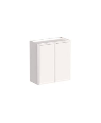 27"x30" Standard Wall Cabinet 2 Door 2 Shelves, Ready to Assemble Kitchen Cabinet with Solid Wood Frame, Soft-Close Slides and Hinge