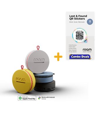 No Subscription Waterproof Bluetooth Item Locator for Apple and Android, 5-Pack