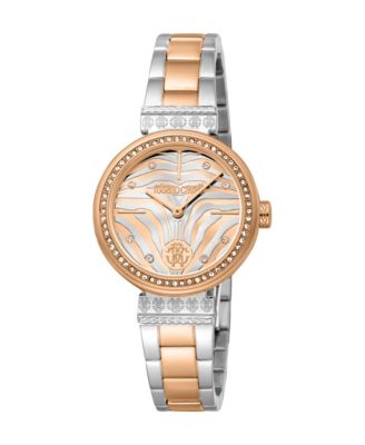 Women's Logo Quartz Two Tone Stainless Steel Bracelet Watch