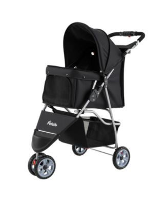 3-Wheel Pet Stroller for Small Dogs and Cats up to 33 Lbs