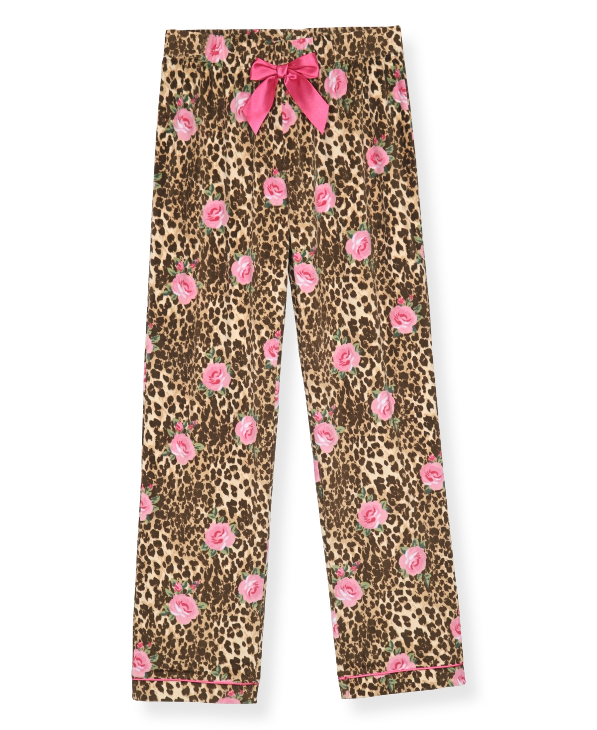 Max & Olivia Girls' 7-16 Milky Print Pajama and Matching Scrunchie, 3-Piece Set