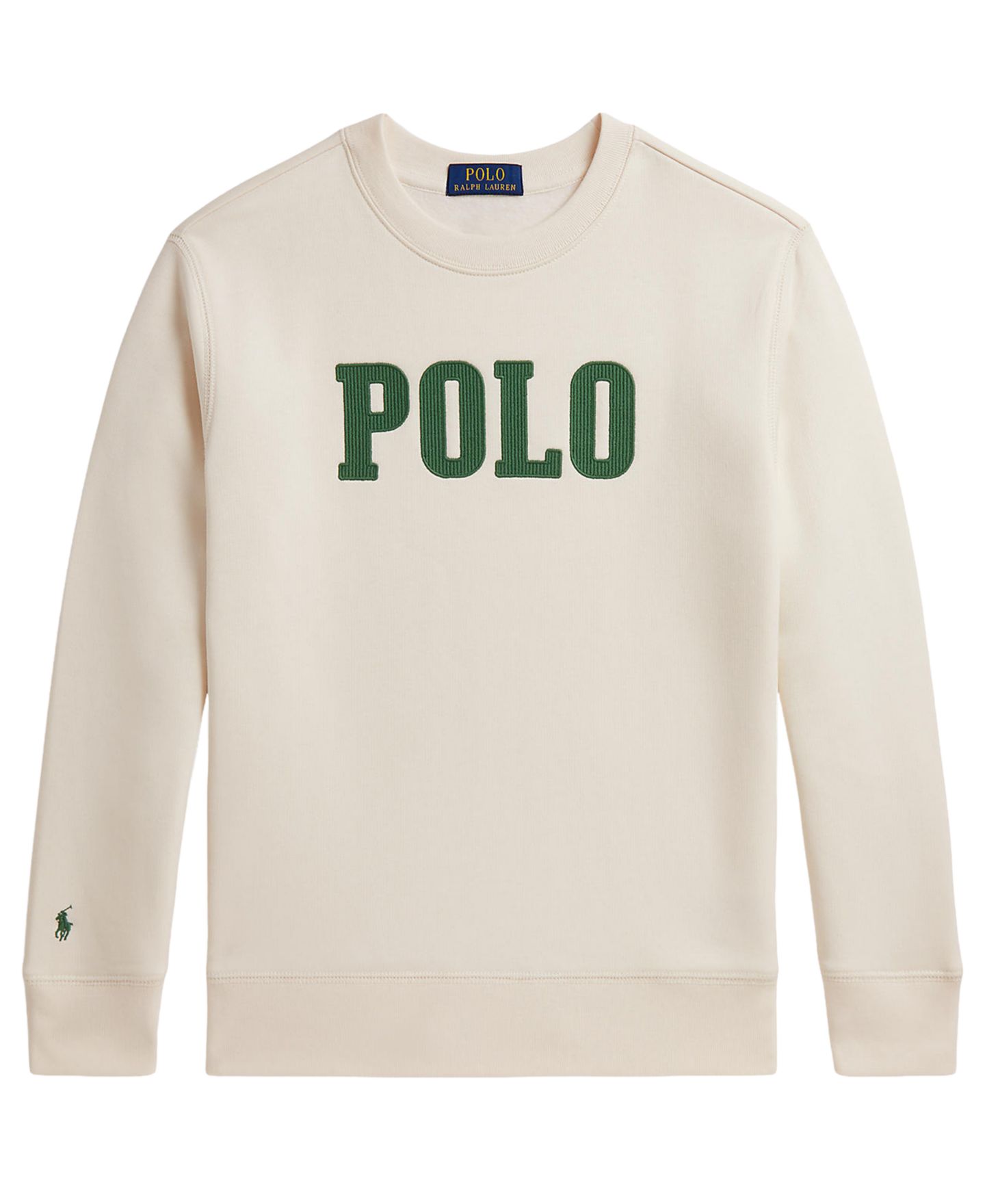 Толстовка Polo Ralph Lauren Logo Fleece для мальчиков, цвет: Кремовый — фото 1