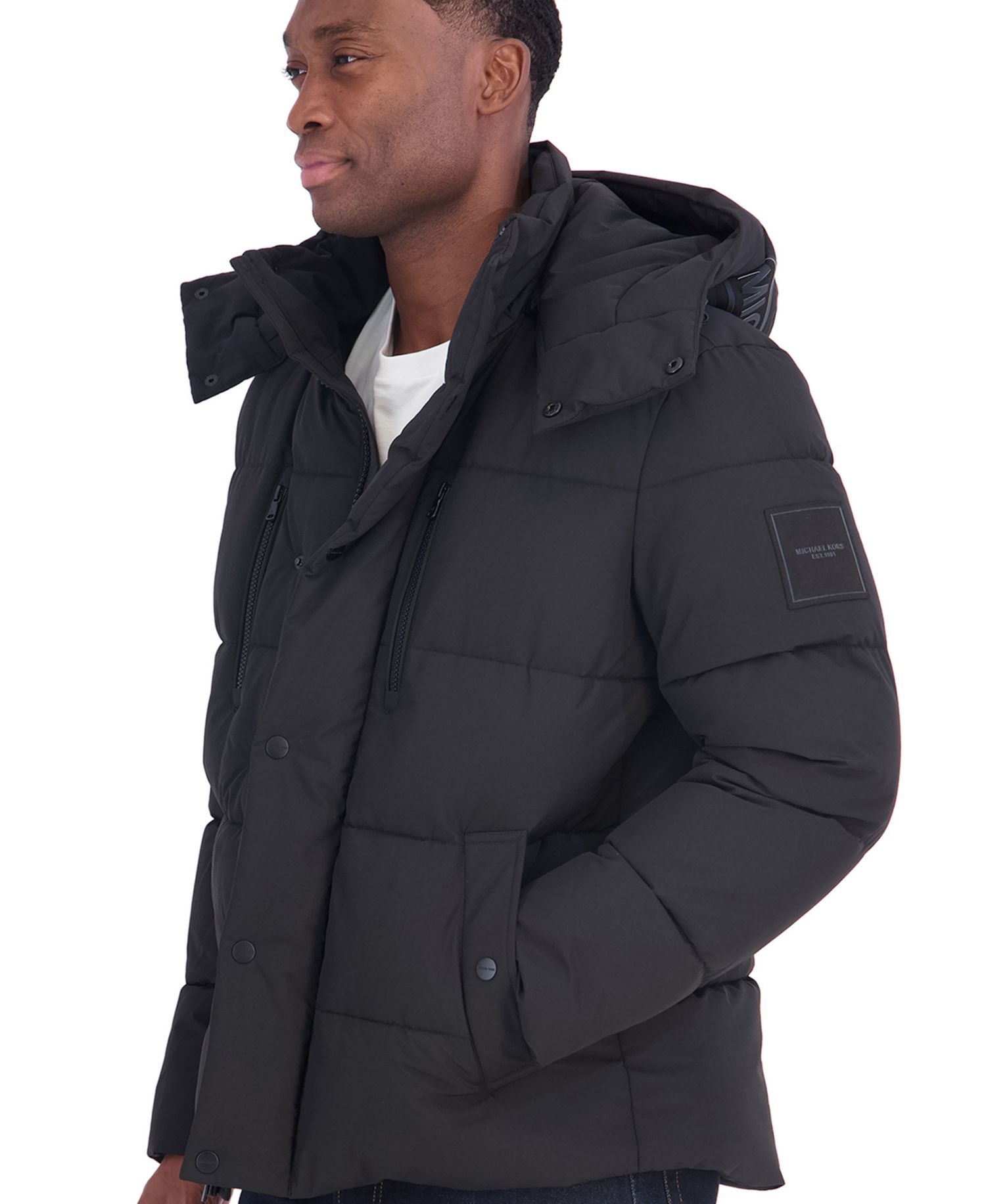 Men's Logo Parka Regular-Fit Jacket
