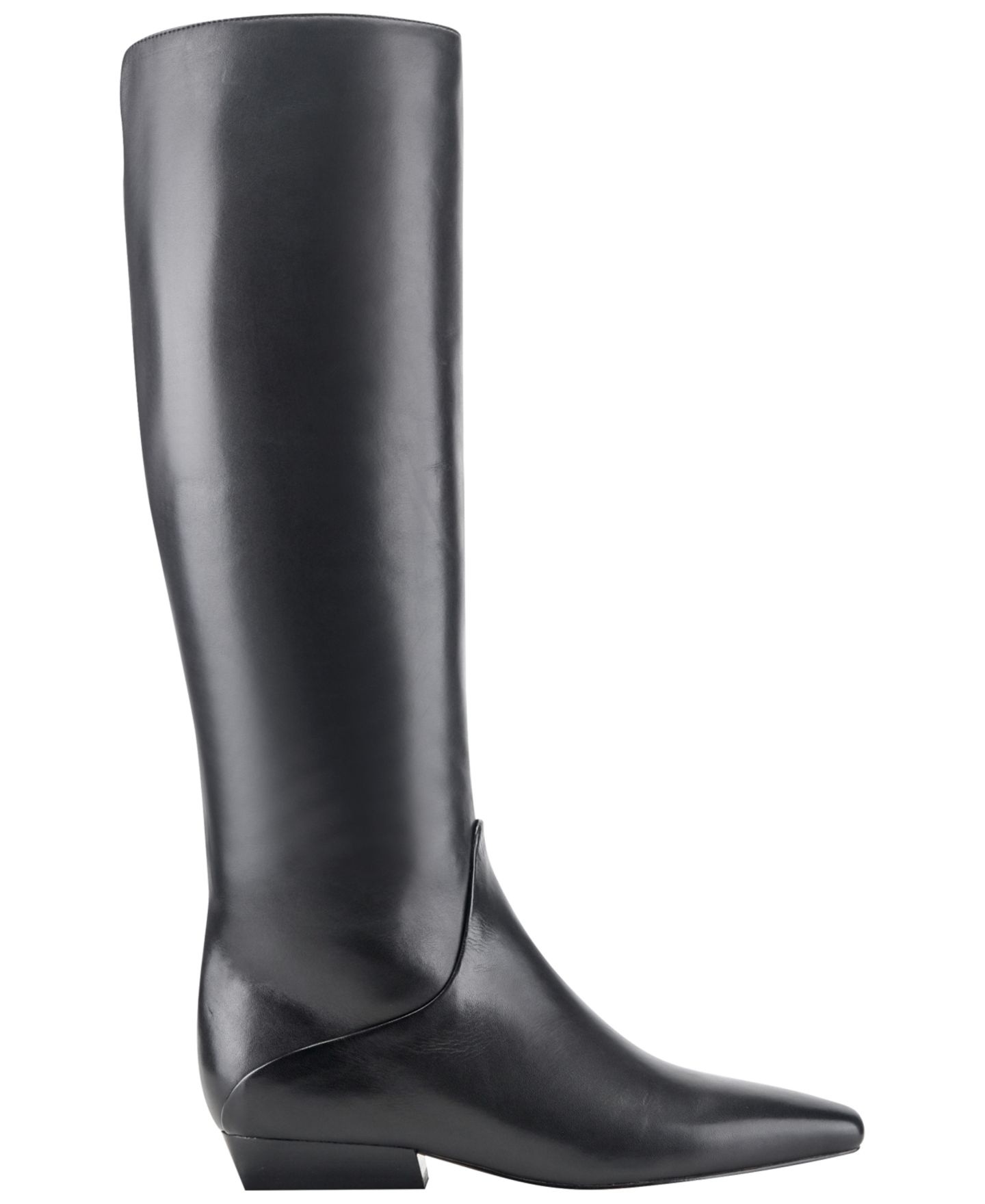 Женские ботинки Marc Fisher LTD Dalli Knee High Flat Dress Boots, цвет: Чёрный кожаный — фото 2