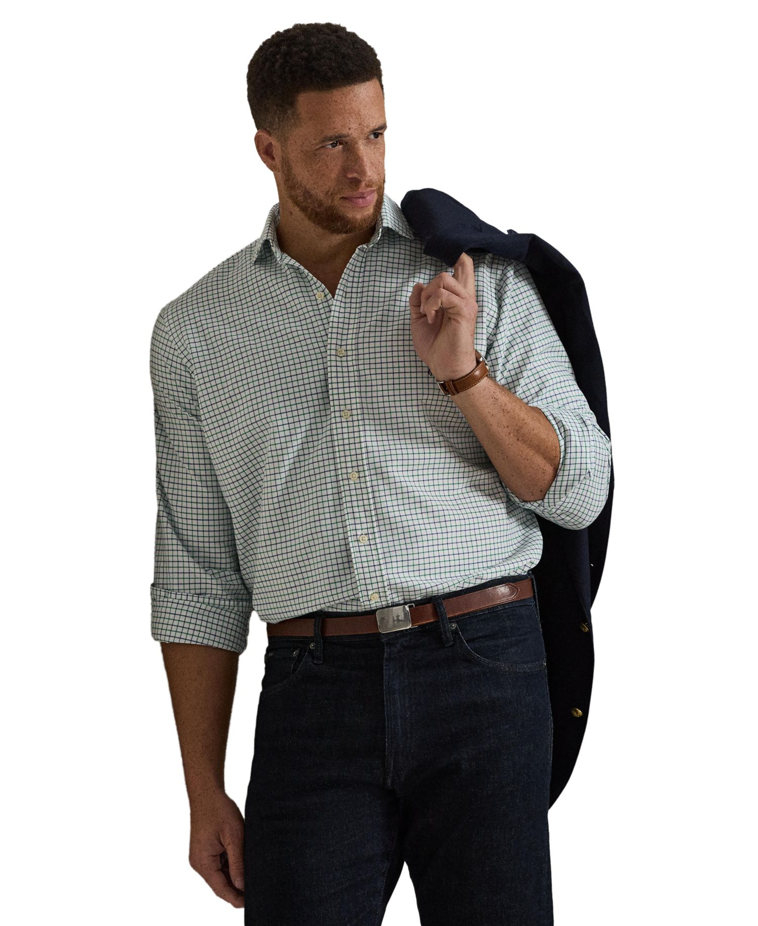 Men's Big & Tall Tattersall Oxford Shirt