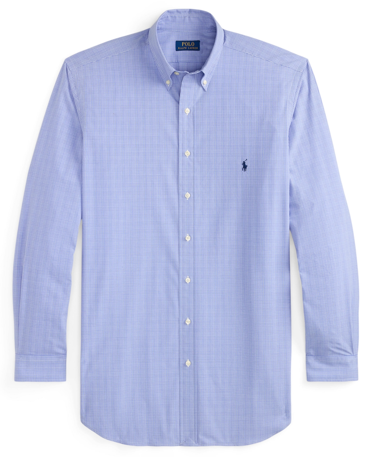 Polo Ralph Lauren Men's Big & Tall Checked Stretch Poplin Shirt