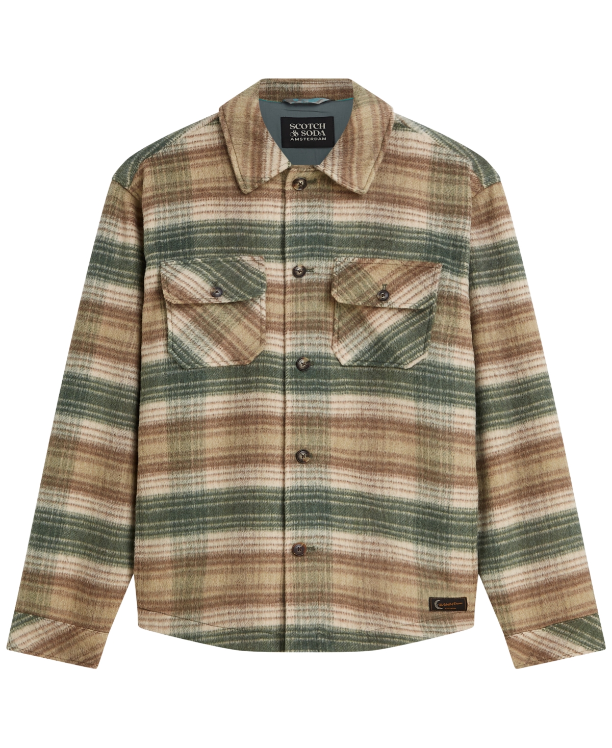 Scotch & Soda Men's Checked Overshirt Jacket