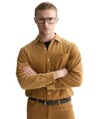 Men's Corduroy Button-Down Shirt
