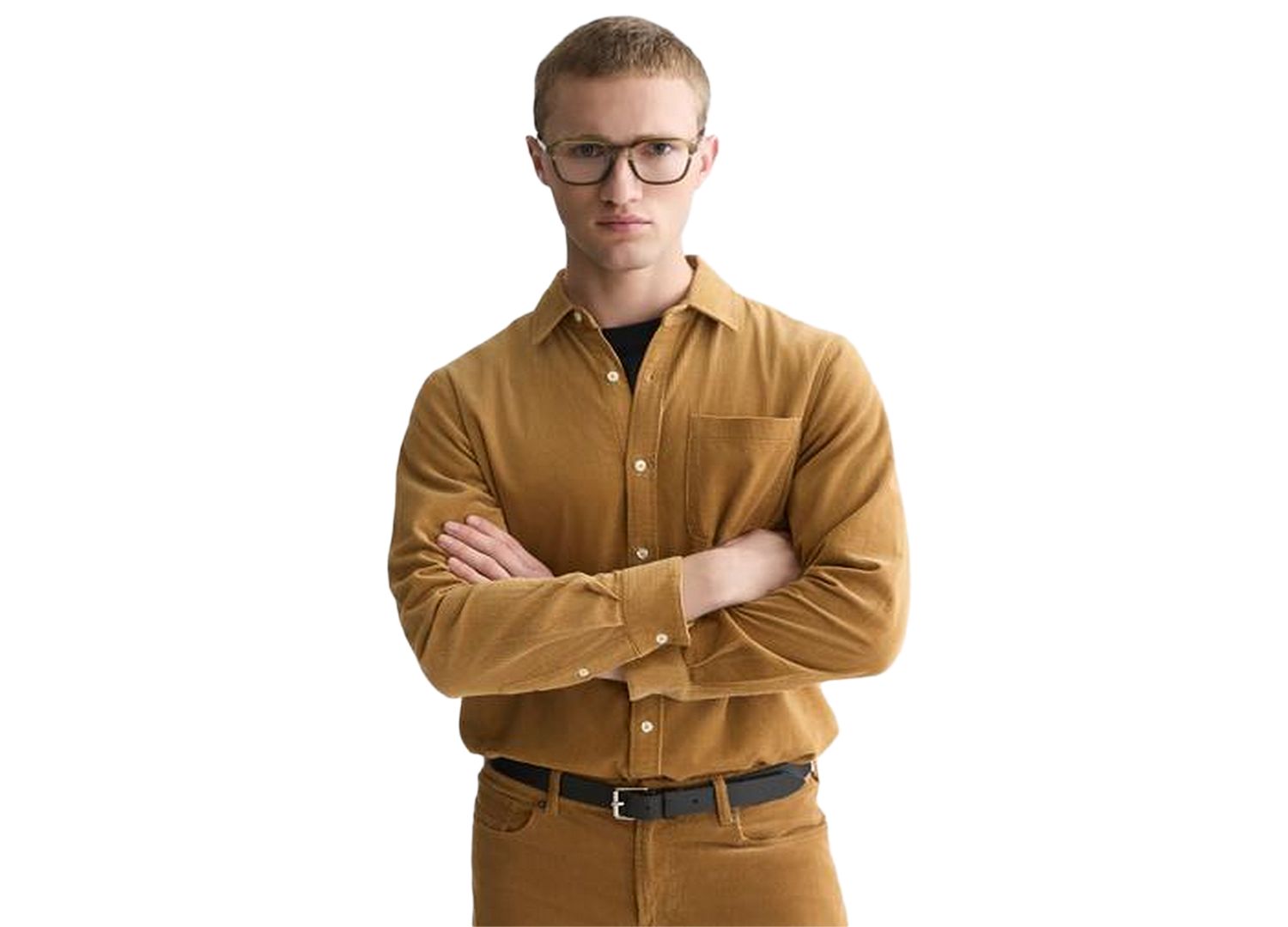 Men's Corduroy Button-Down Shirt