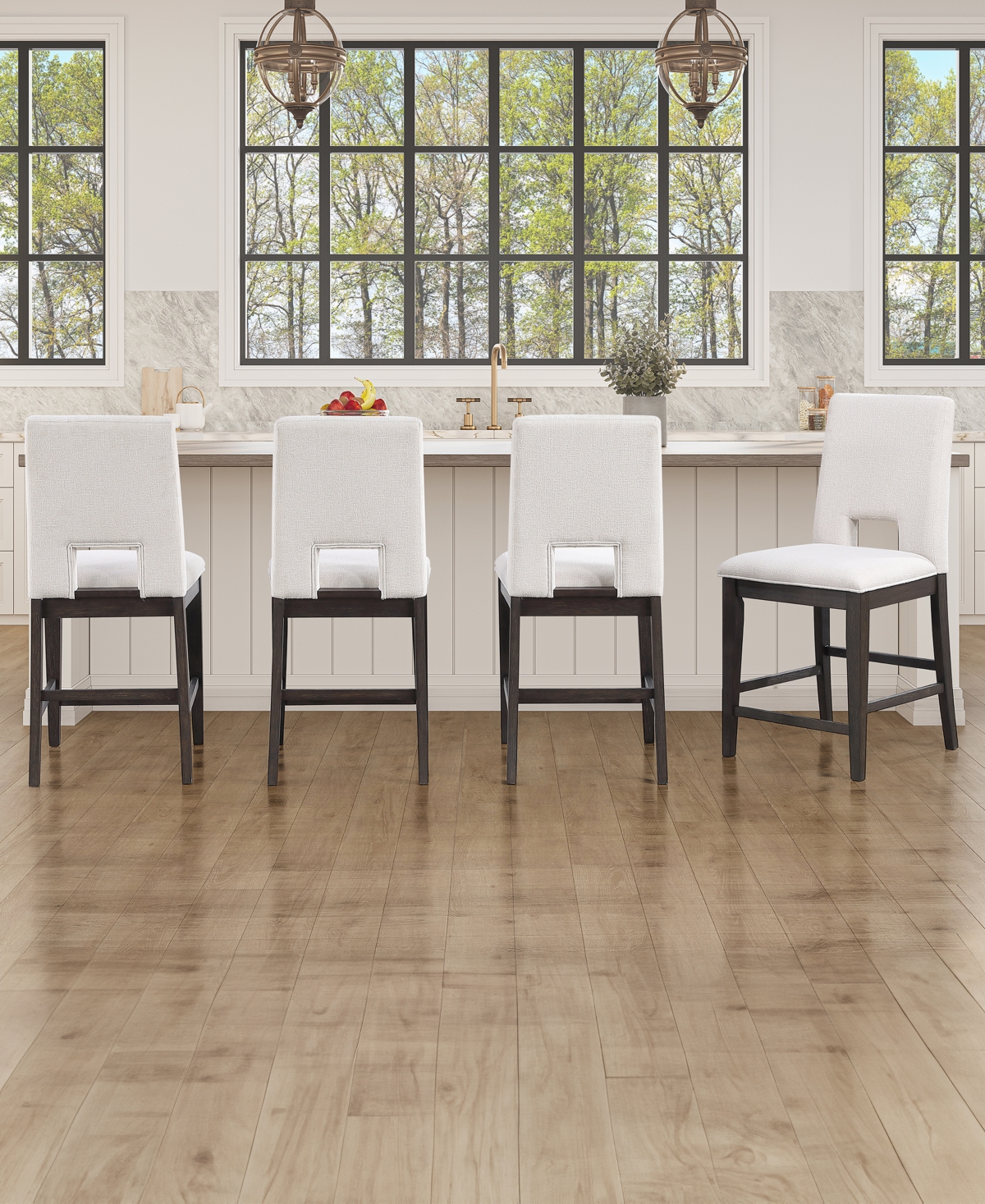Summit 4-Piece Counter Chair Set, Macy's Exclusive