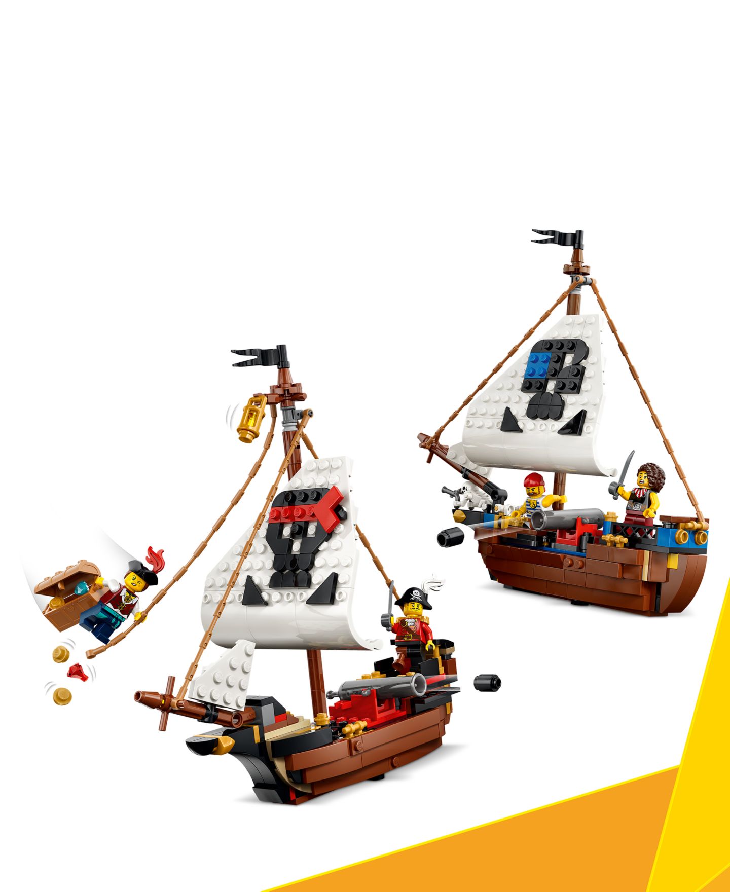 Детские конструкторы LEGO Creator 3 in 1 Iconic Pirate Ship 31387, 1074 Pieces — фото 3