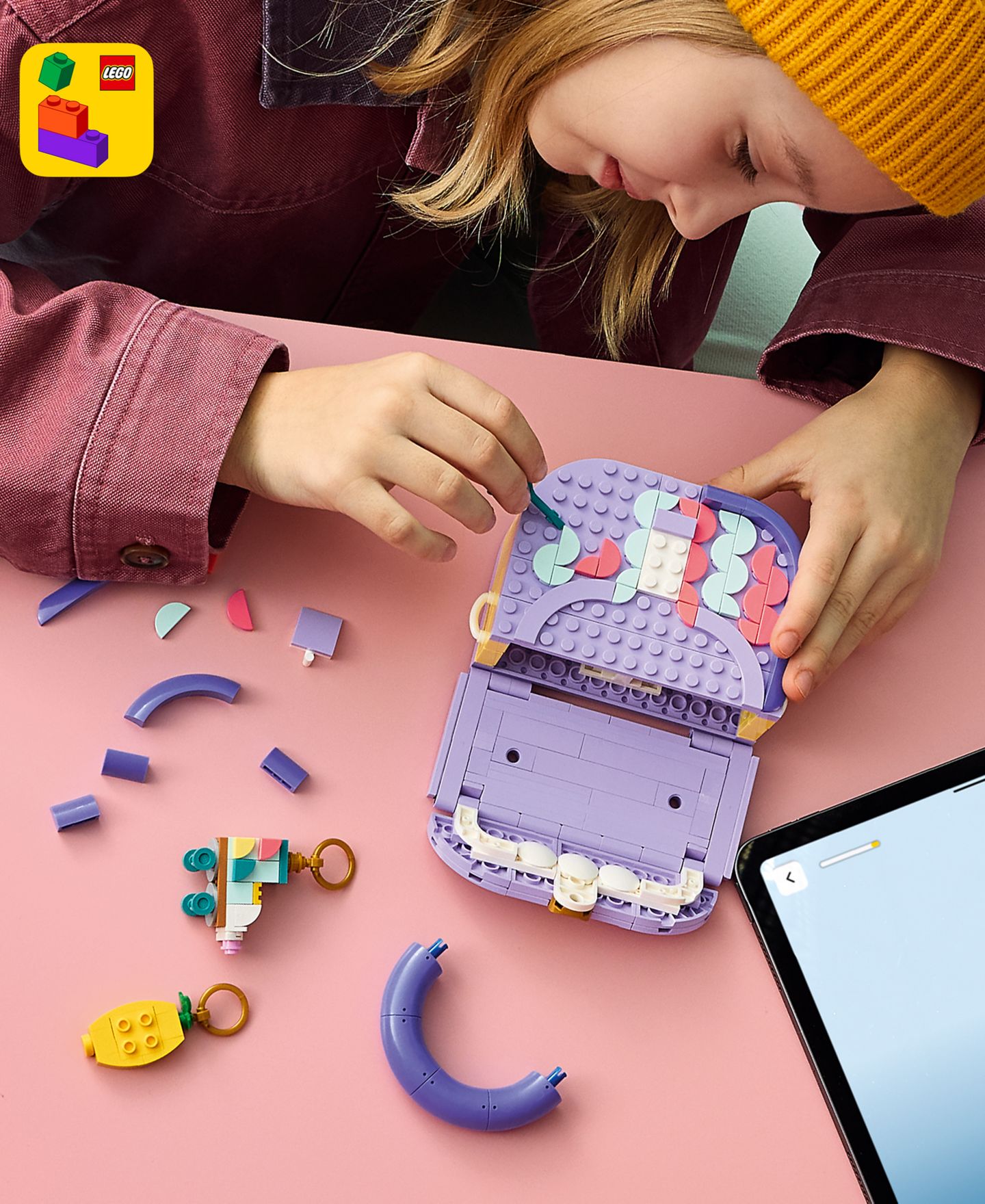 Детские сумки LEGO® Creator 3 in 1 Art Fashion Bag with Storage 31391, 272 Pieces — фото 6