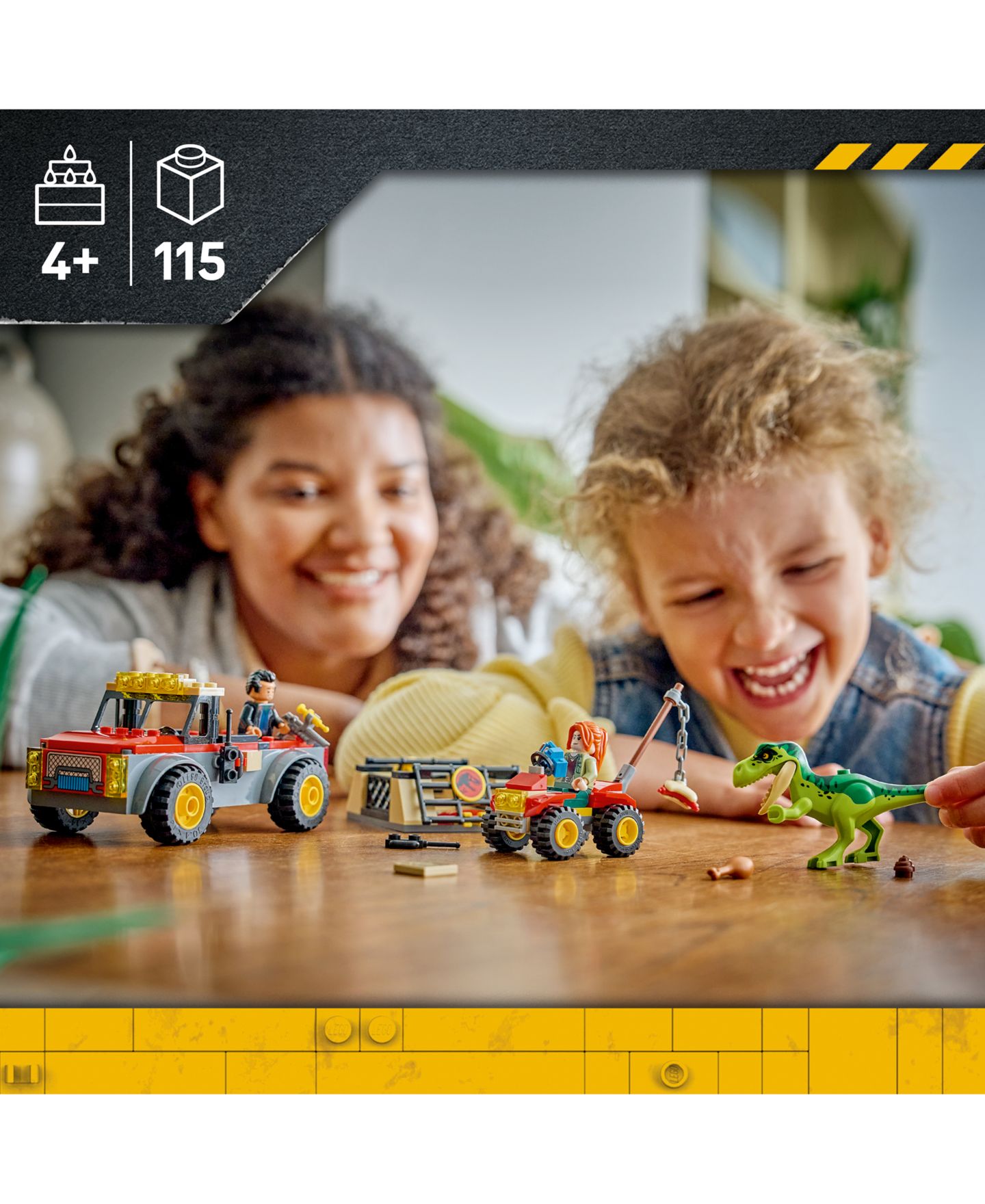Детские конструкторы LEGO Jurassic World Young T. rex Transport Truck 77978, 115 Pieces — фото 3