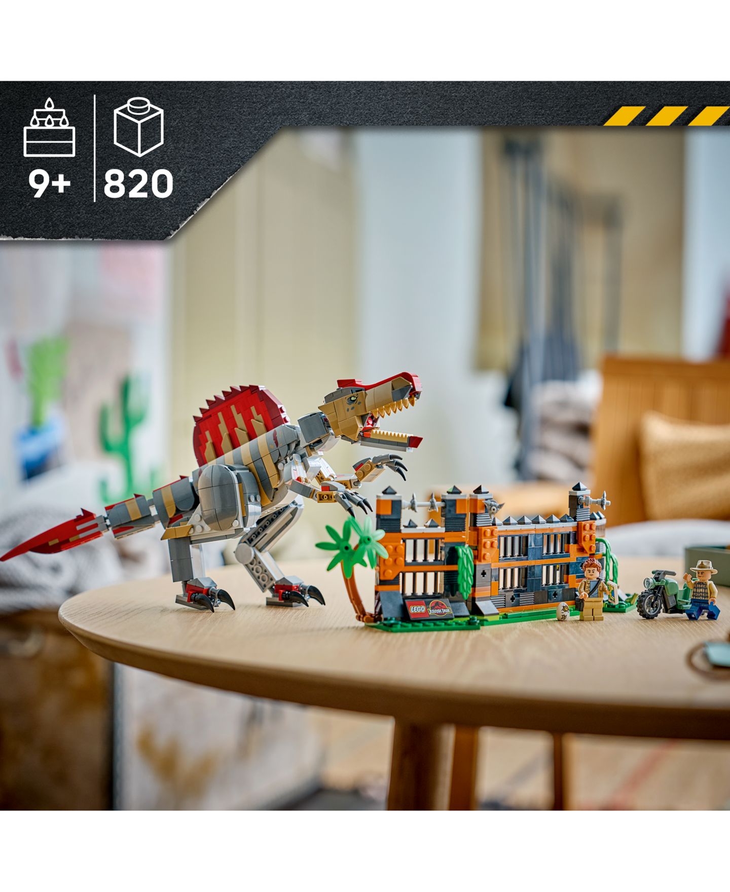 Детские конструкторы LEGO® Jurassic World Spinosaurus Dinosaur Escape 77982, 820 Pieces — фото 3