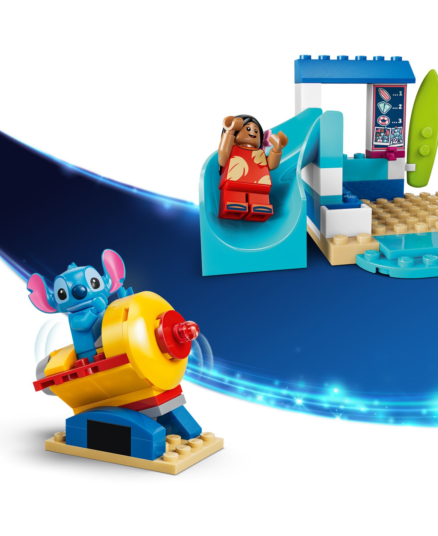 Детские конструкторы LEGO® Disney Beach Fun with Lilo Stitch 43280, 113 Pieces — фото 4