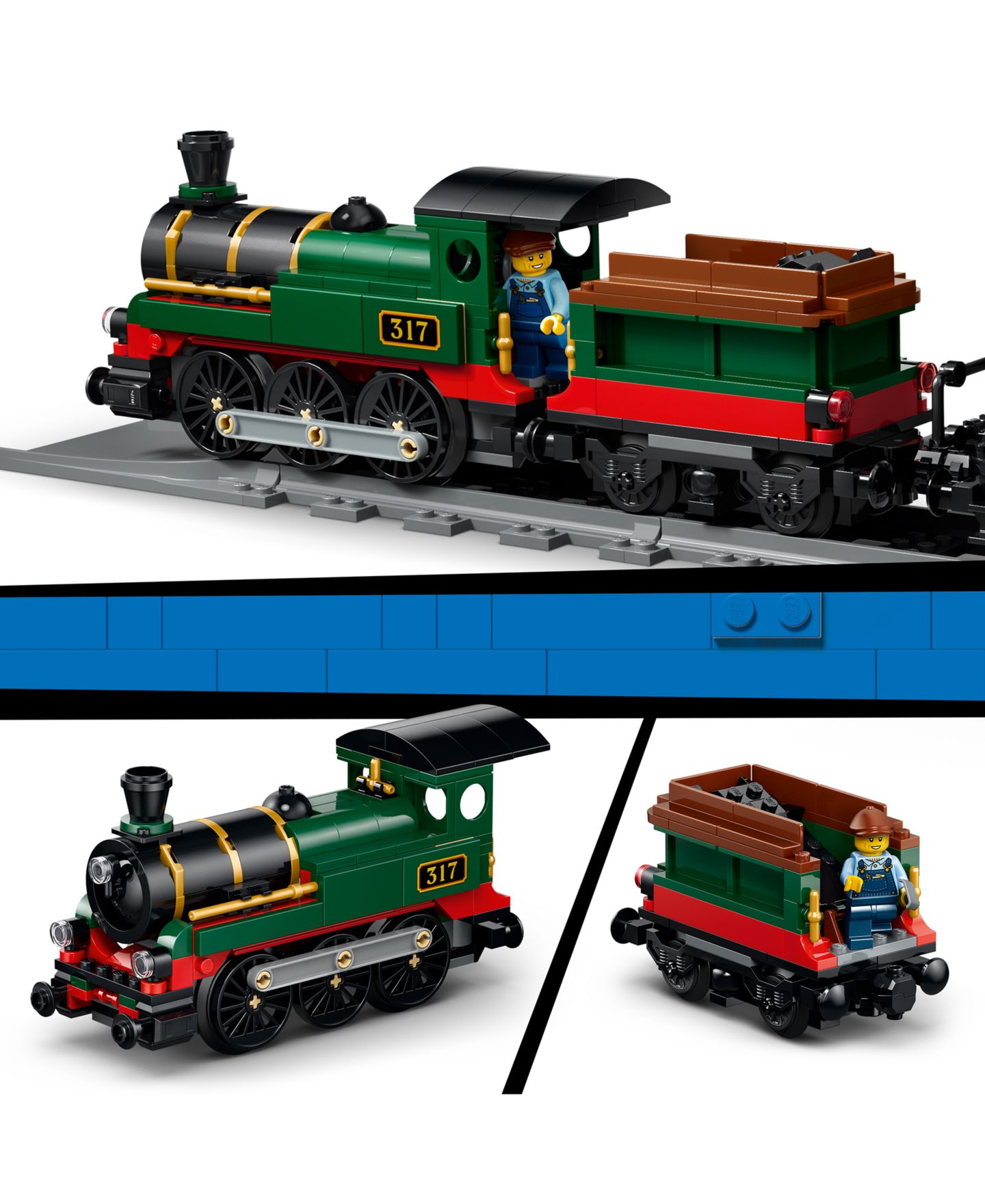 Детские конструкторы LEGO® City Vintage Steam Train Building Toy 60511, 575 Pieces — фото 3