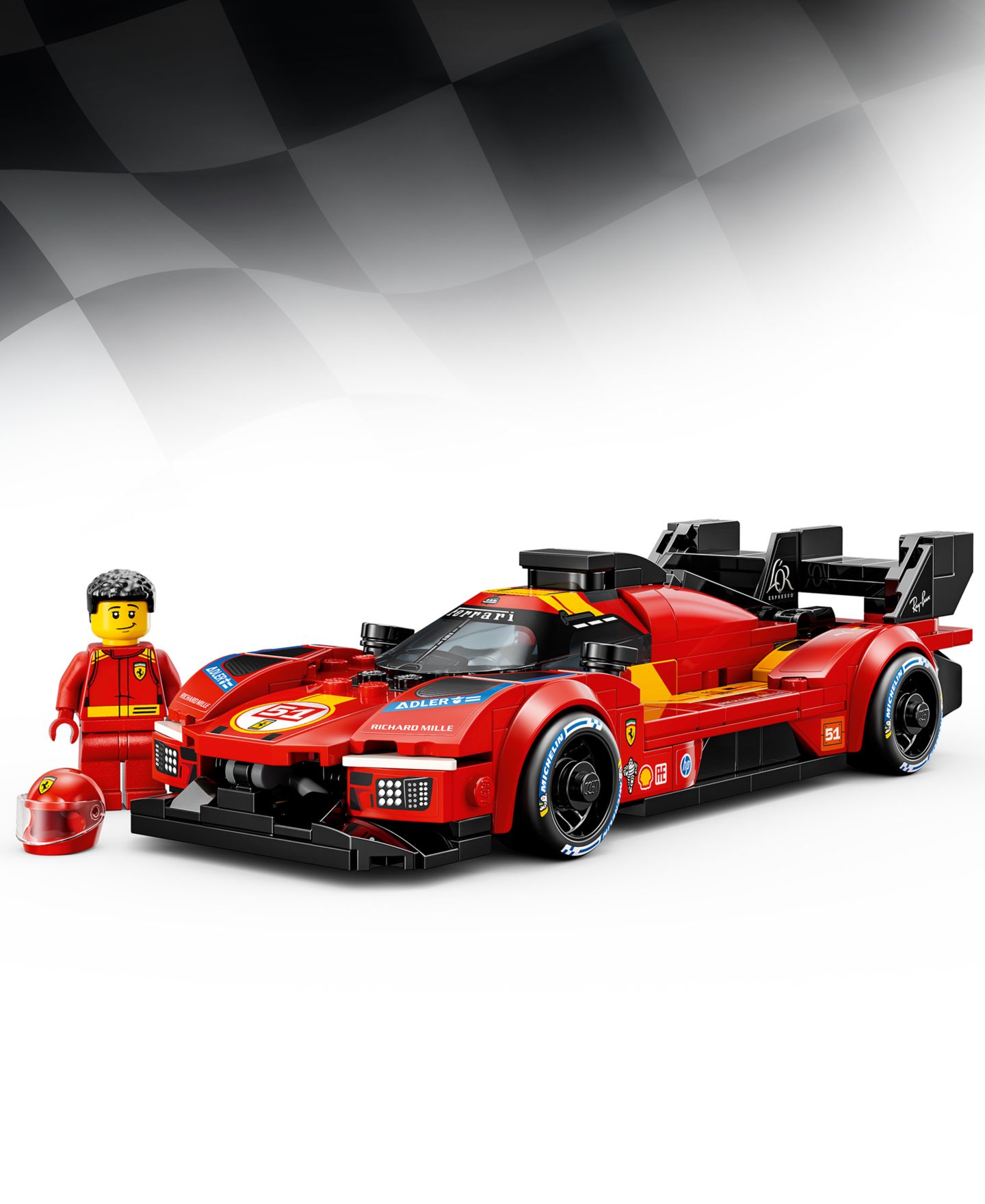 Детские конструкторы LEGO® Speed Champions Ferrari 499P Toy Car 77261, 329 Pieces — фото 2
