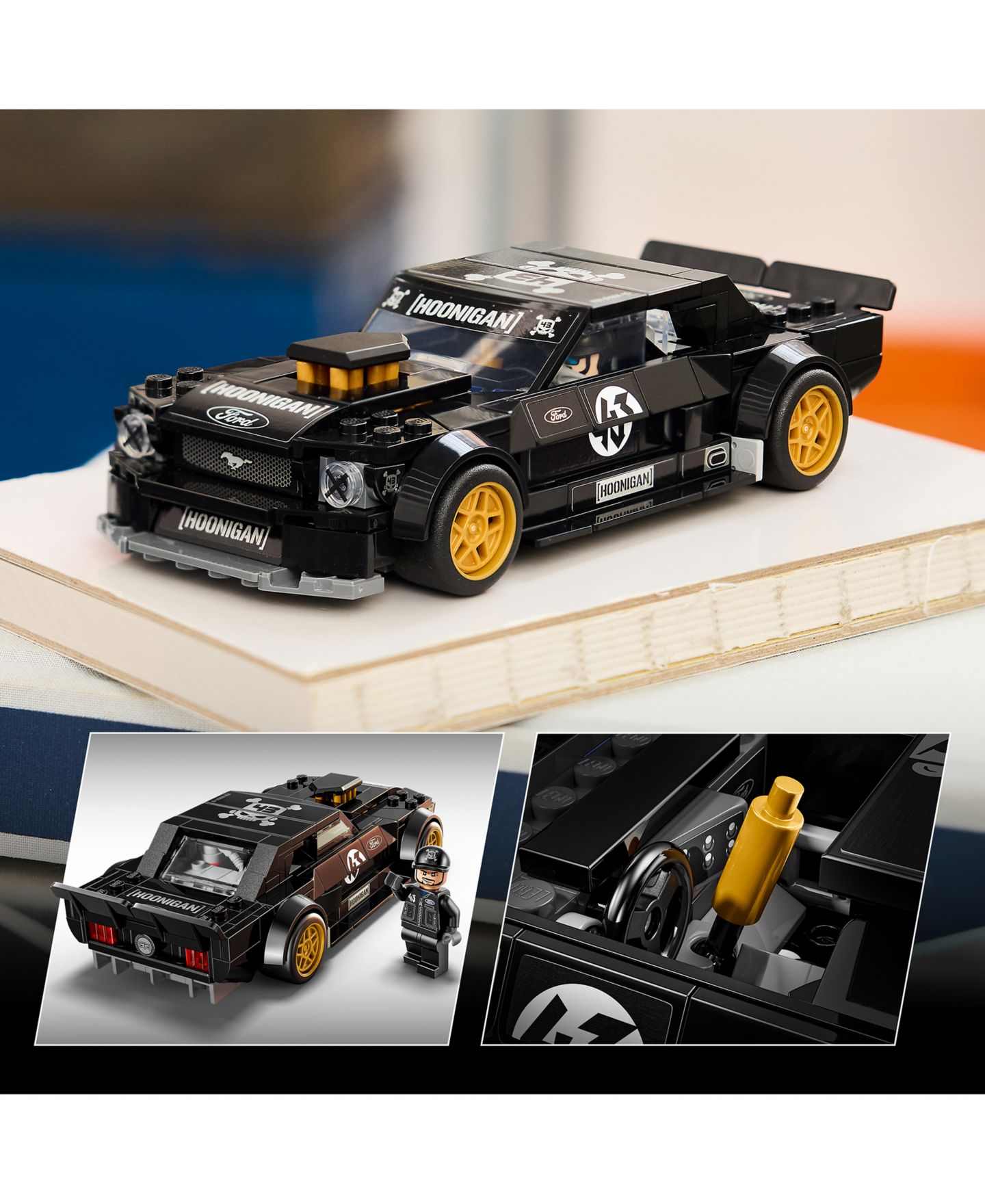Детские конструкторы LEGO® Speed Champions Ken Block's '65 Ford Mustang Hoonicorn V1 77262, 345 Pieces — фото 3