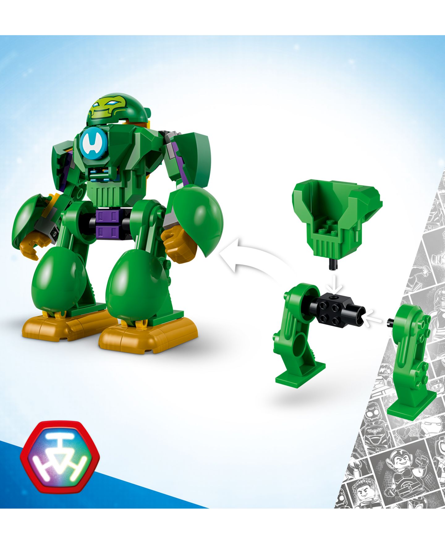 Детские конструкторы LEGO® Marvel Iron Man and His Awesome Friends Loki vs Team Iron Man 11211, 204 Pieces — фото 2
