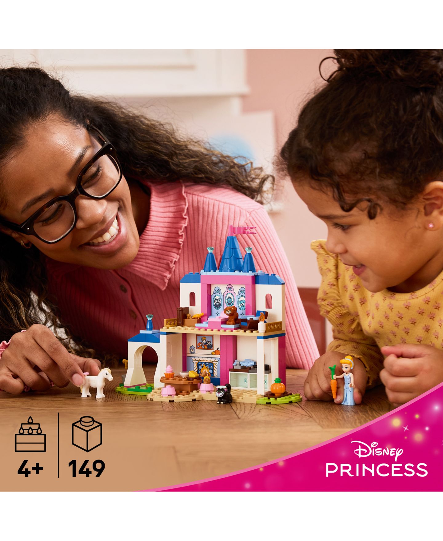 Детские конструкторы LEGO® Disney Princess Cinderella Animal Friends Castle 43283, 149 Pieces — фото 3
