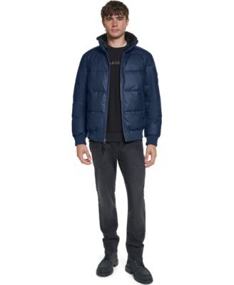 Men's Bomber Jacket with Sherpa Collar