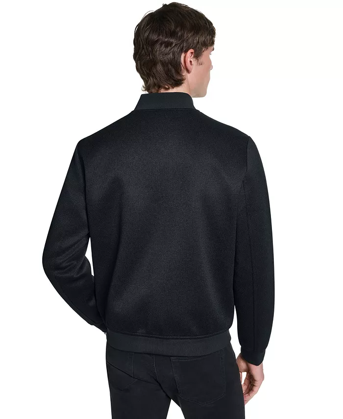 Men's Textured Bomber Jacket - thumbnail 9