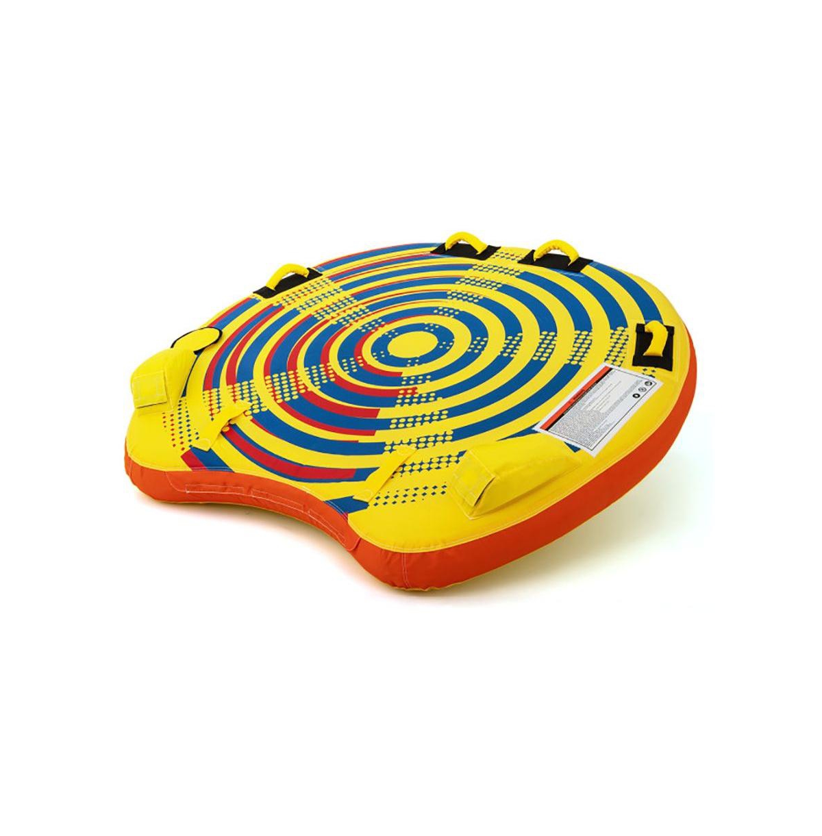 Hikeen 1 or 2 Person Inflatable Towable Tube for Boating with Quick Connector