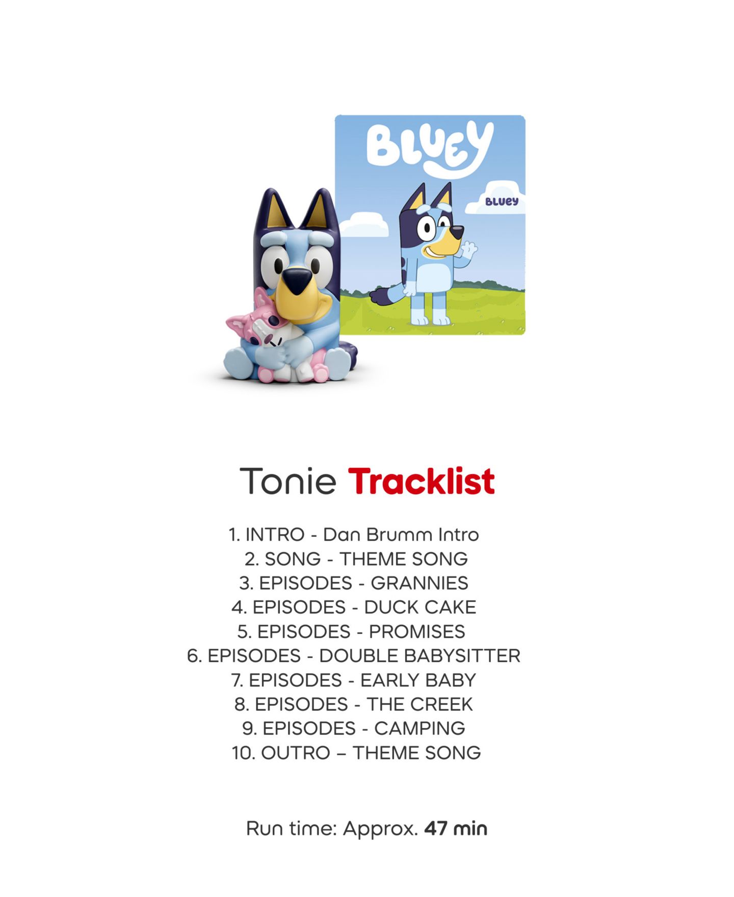 Детские игрушки Tonies Toniebox 2 Bluey Screen-Free Starter Set Audio Player, Ages 3+ — фото 6