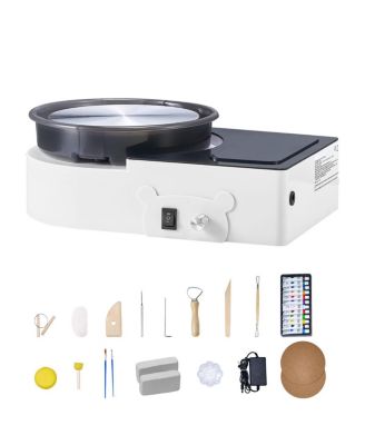 Electric 6-Inch Mini Pottery Wheel, USB-Powered