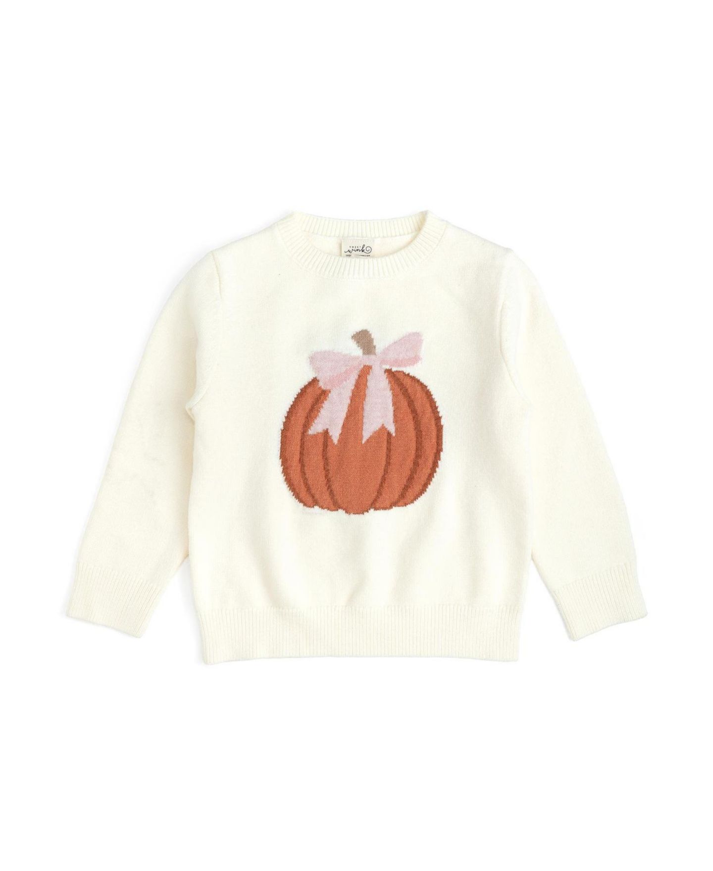 Свитер Sweet Wink Coquette Pumpkin для девочек, цвет: Слоновая кость — фото 1