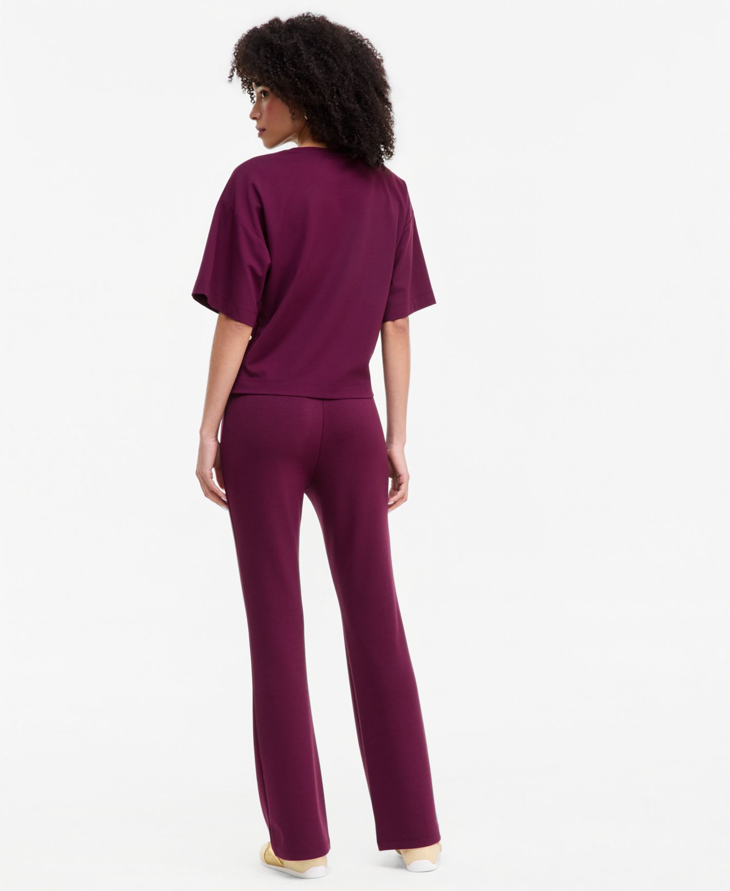 Women's Short-Sleeve Side-Snap Lounge Top