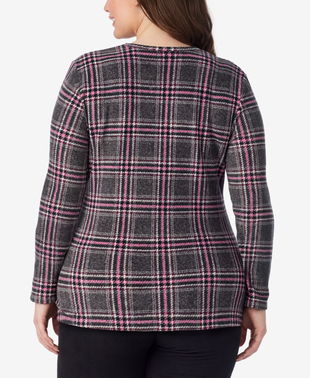 Cuddl Duds Plus Long-Sleeve Fleecewear Stretch Top