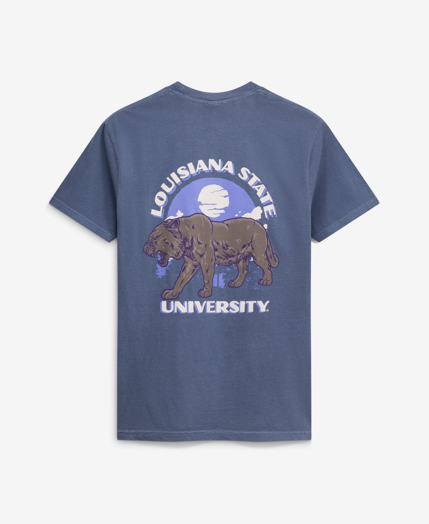 Мужская футболка Image One Navy LSU Tigers Comfort Colors Team Statue — фото 3