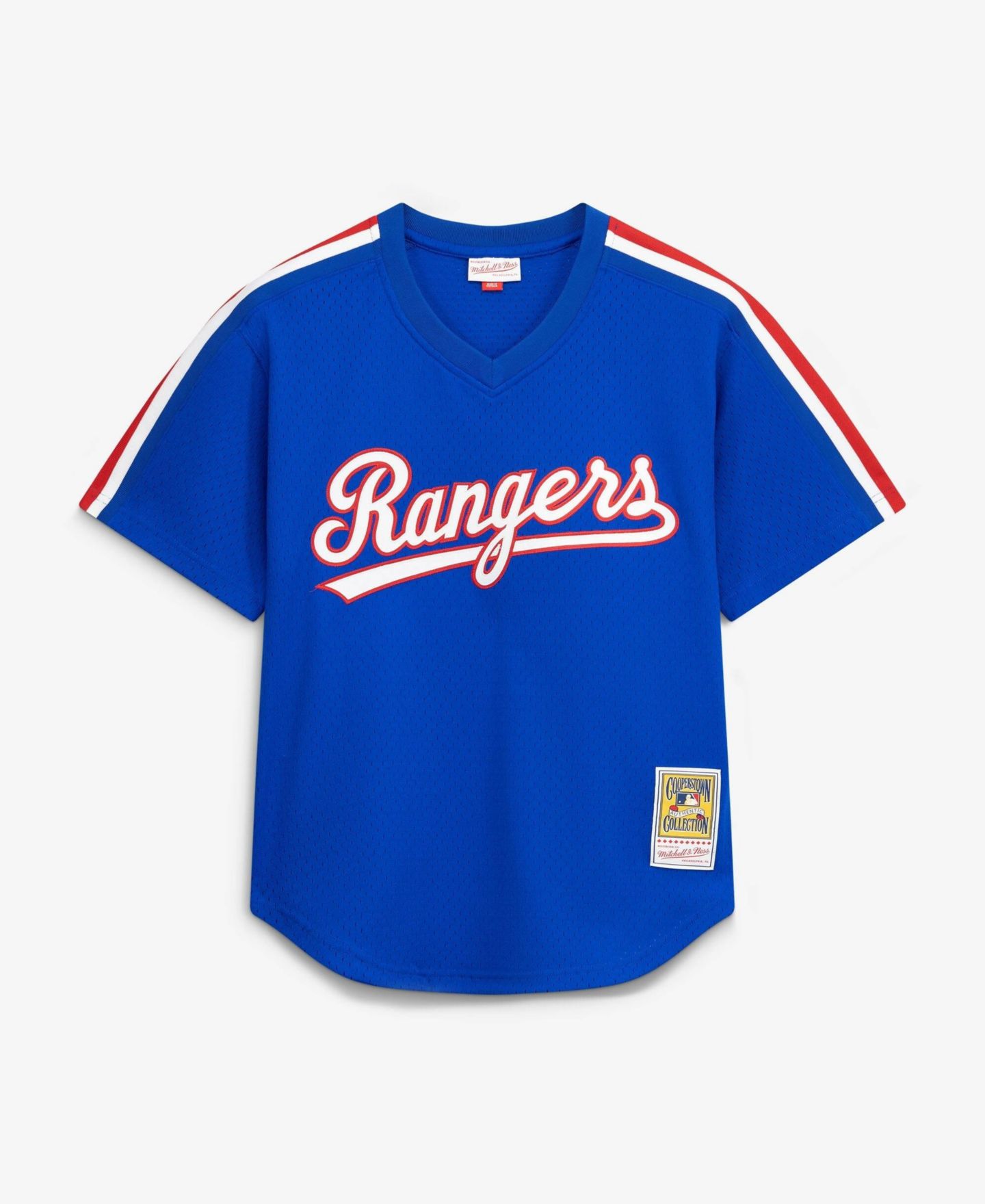 Мужской топ Mitchell & Ness Nolan Ryan Royal Texas Rangers Big & Tall Cooperstown Mesh Batting Practice Jersey — фото 2