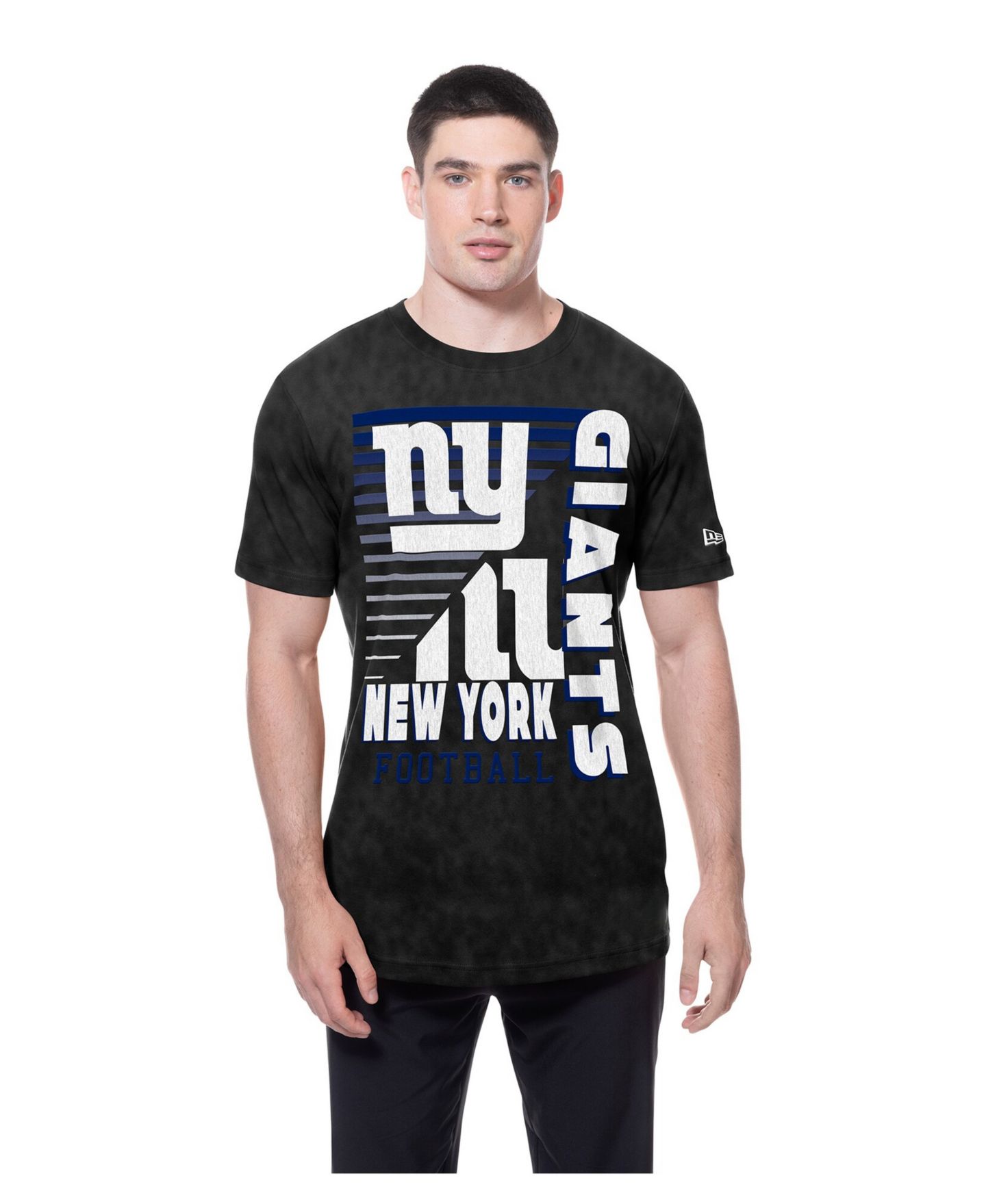 Мужская футболка New Era Black New York Giants Enzyme Washed Oversized — фото 2