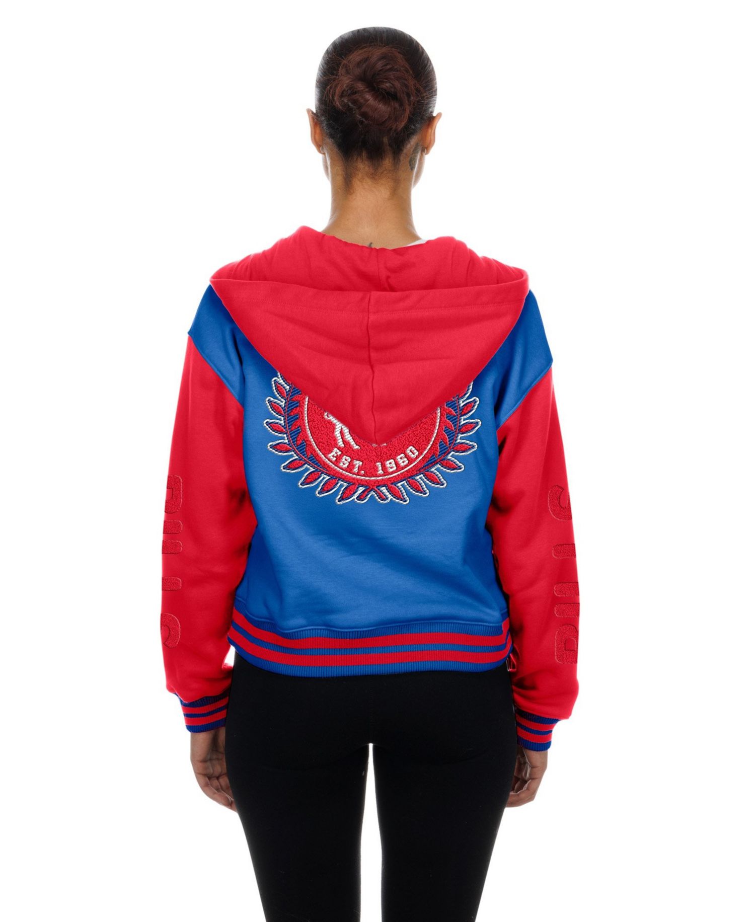 Women's Buffalo Bills Throwback Hooded Full-Snap Cotton-Blend Jacket