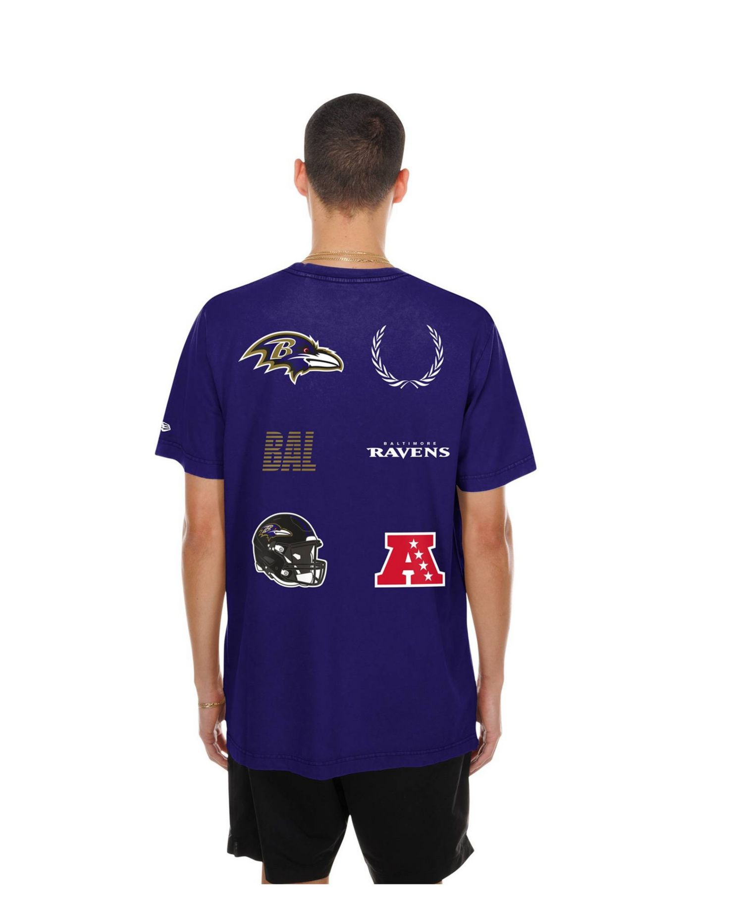 Men's Purple Baltimore Ravens Match T-Shirt