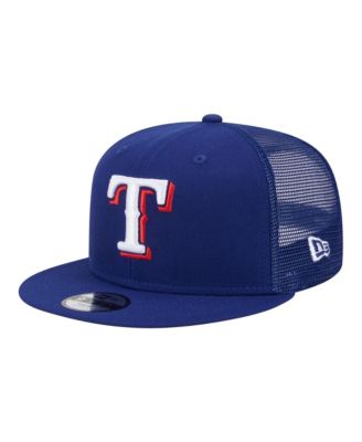 Big Boys and Girls Royal Texas Rangers 9FIFTY Trucker Snapback Hat
