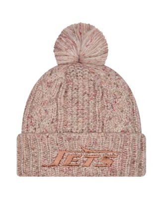 Women's Stone New York Jets Trendy Tone Cuffed Knit Hat with Pom
