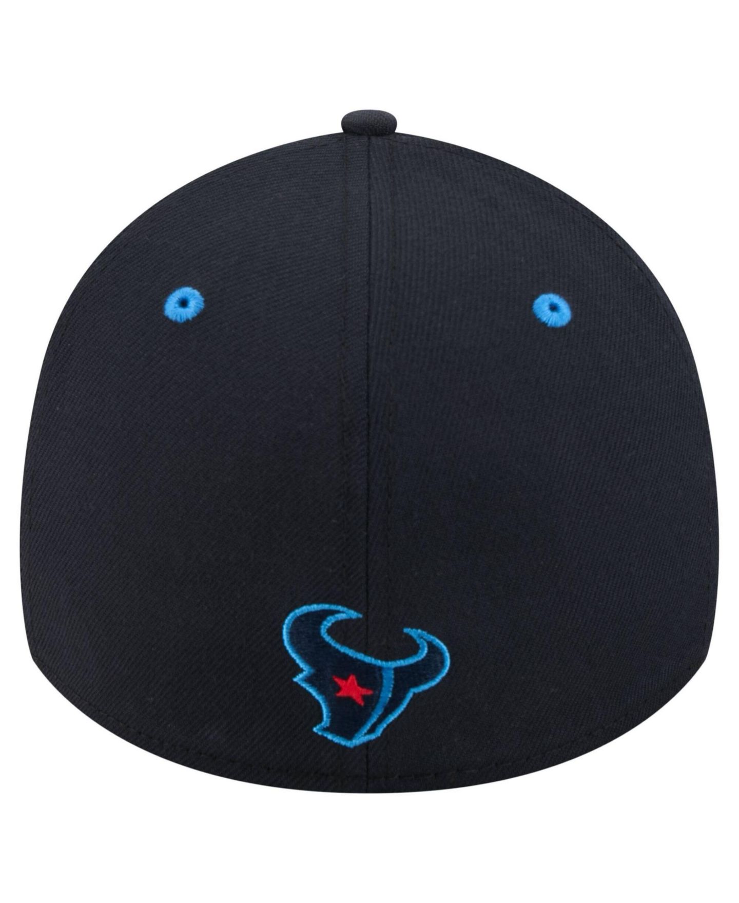 Мужская кепка New Era Navy Houston Texans Core Team 39THIRTY Flex Hat — фото 4
