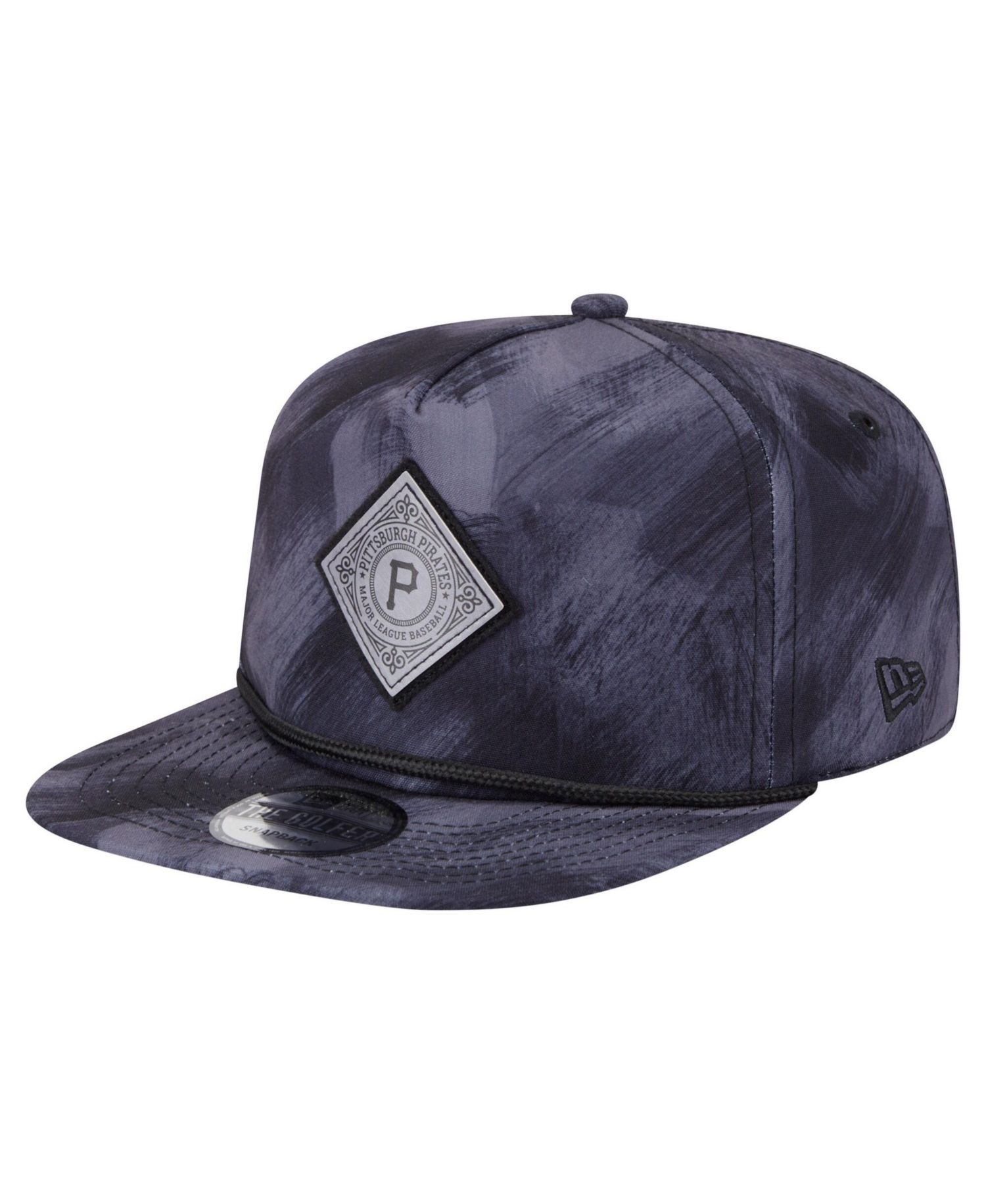 Men's Navy Pittsburgh Pirates Printed Golfer Snapback Hat