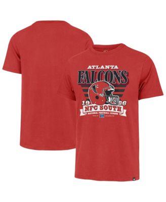 Men's Red Atlanta Falcons Stripe Splash Franklin Throwback T-Shirt