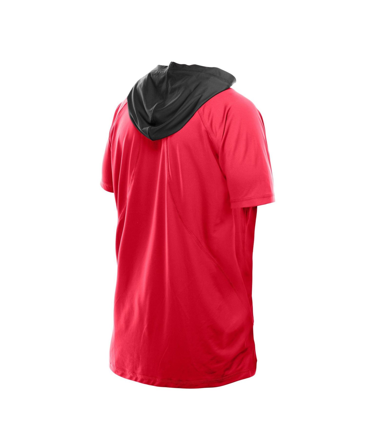 Men's Scarlet San Francisco 49ers Combine Authentic Hooded Raglan Short-Sleeve T-Shirt