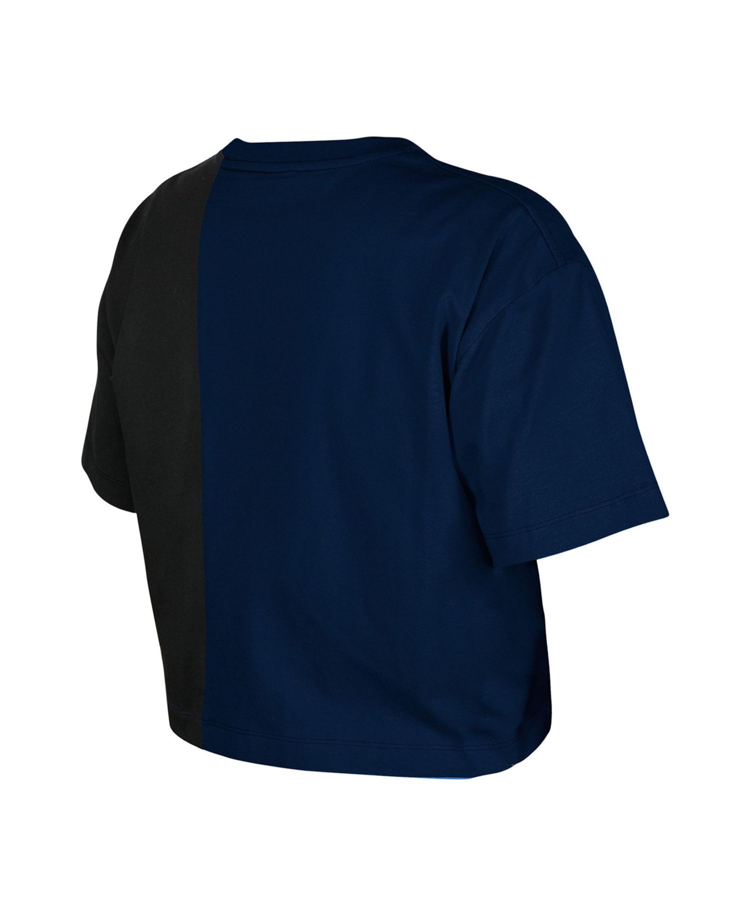Women's Houston Astros Color Block Boxy Cropped T-Shirt