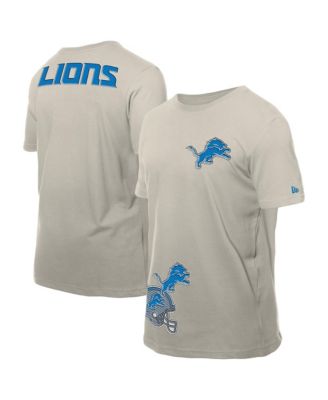 Men's Light Beige Detroit Lions Multi Patch T-Shirt