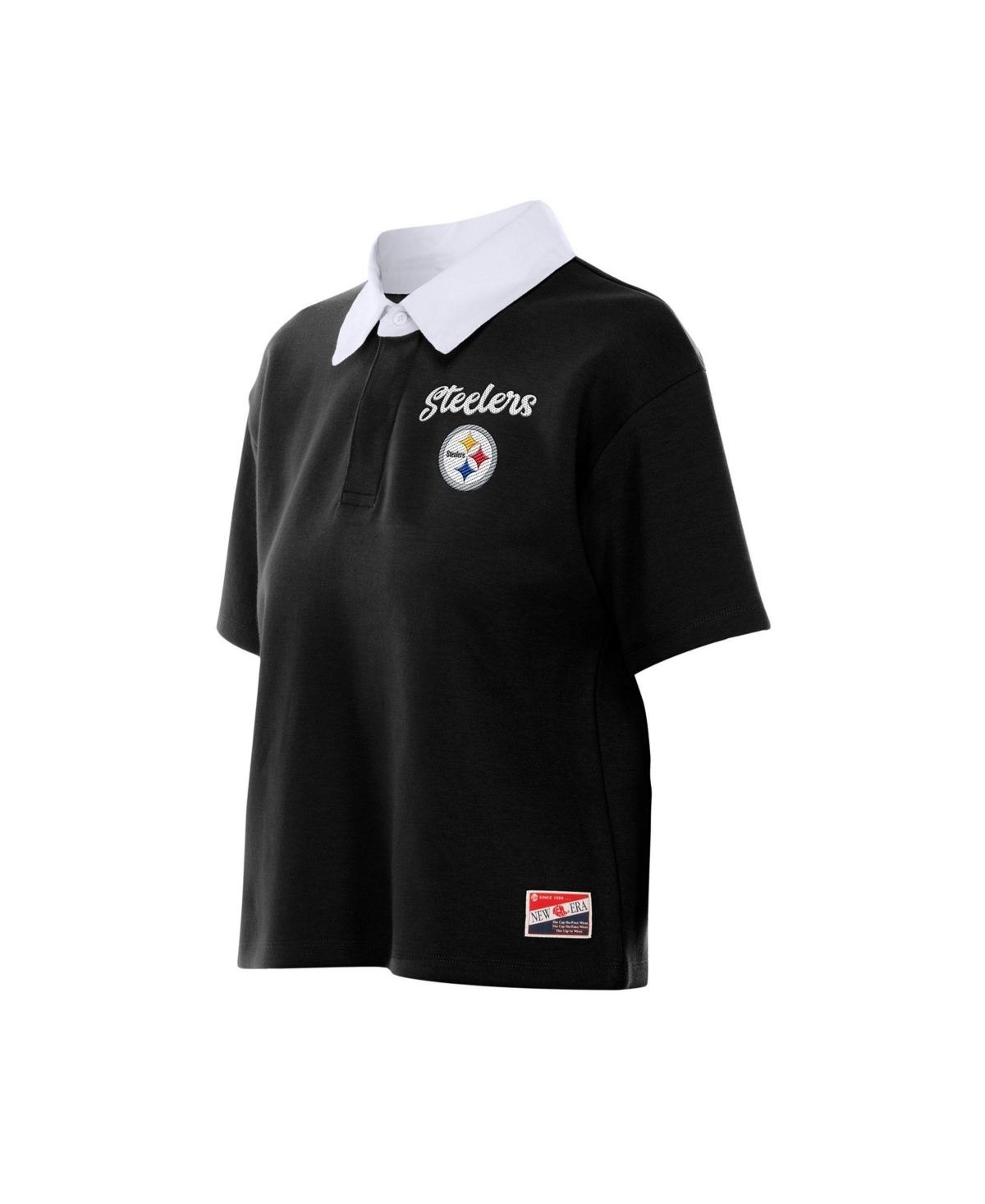 New Era Women's Pittsburgh Steelers Boxy Cropped Polo
